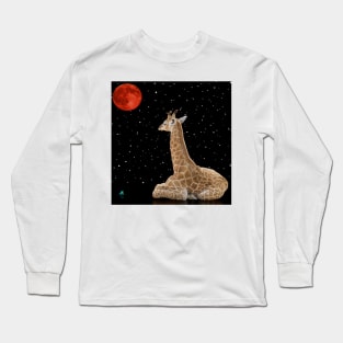 Moon, Giraffe and Frog Long Sleeve T-Shirt